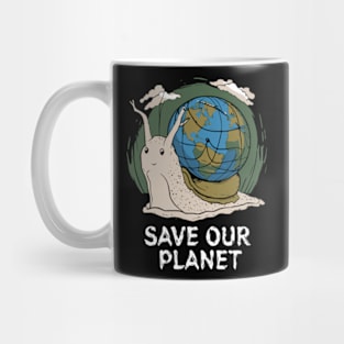 Snail Save Our Planet Cute Earth Day Boys Kids 2024 Mug